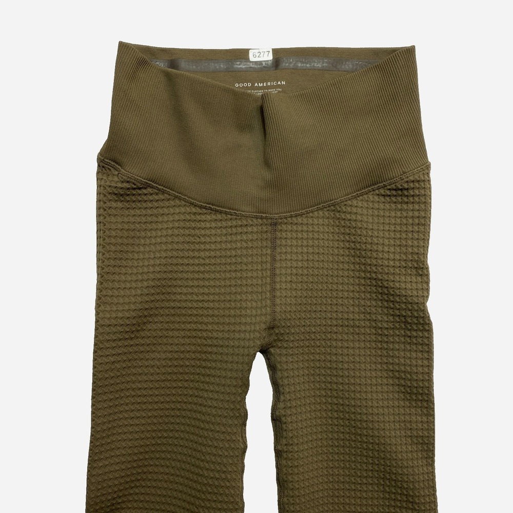 Good American Leggings Womens 00 Green Brown Compression